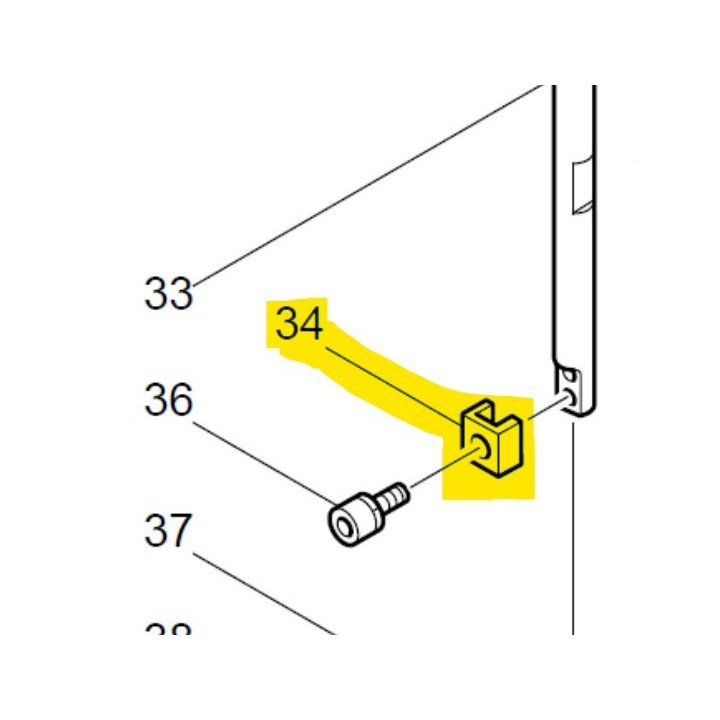 Attache de lame 344979-8 scie sauteuse Makita 4300BV, 4300BA