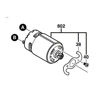 Moteur visseuse Bosch GSR 10,8 V-LI-2 - 1.607.022.515 