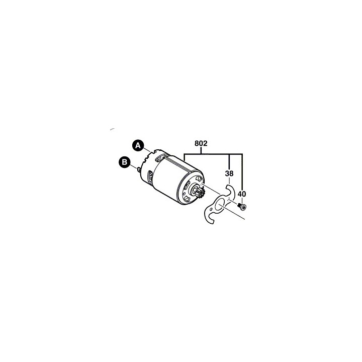 Moteur visseuse Bosch GSR 10,8 V-LI-2 - 1.607.022.515 