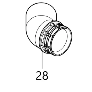 Coude d'aspiration Makita CA5000, SP6000 - 419620-3