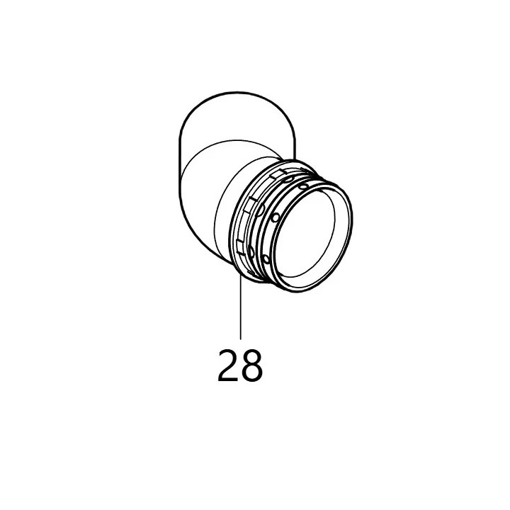 Coude d'aspiration Makita CA5000, SP6000 - 419620-3