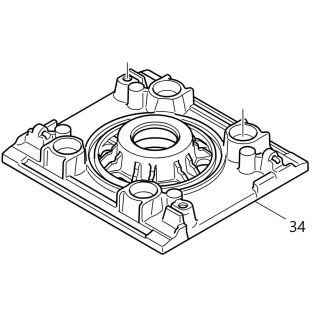 Base ponceuse Makita BO4555, BO4556, BO4557 - 450067-2