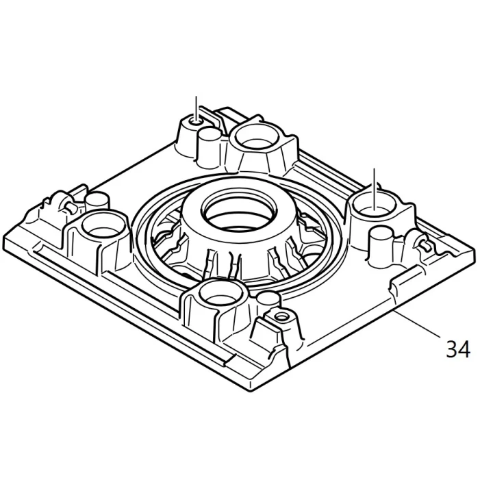 Base ponceuse Makita BO4555, BO4556, BO4557 - 450067-2