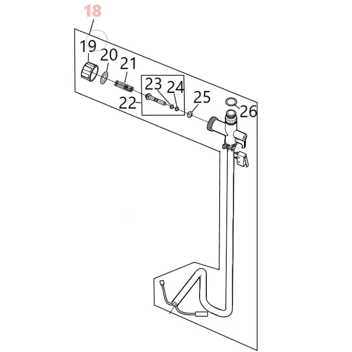 TUYAU AVEC INTERRUPTEUR - Makita - PR00000501