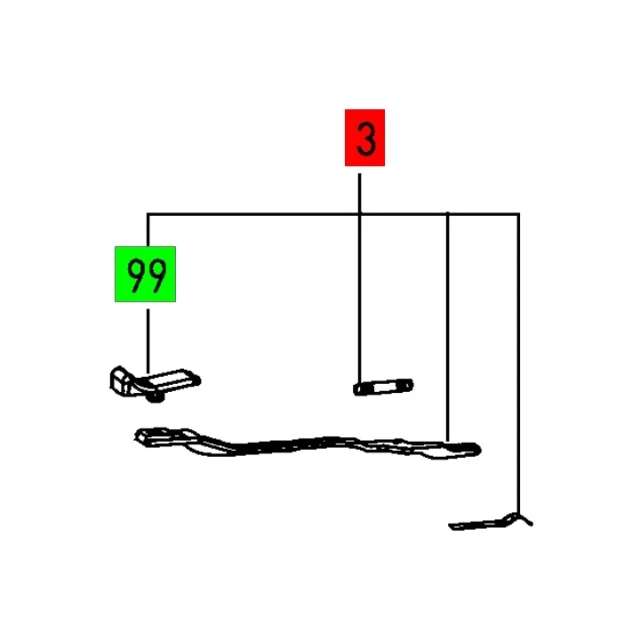 TIGE COMMANDE DF 500 Q - FESTOOL - 494014