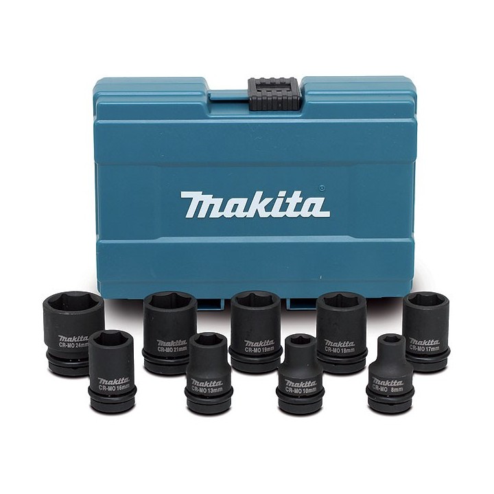 Coffret 9 douilles boulonneuse 1/2" - Makita - D-41517