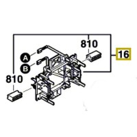 Porte charbon Bosch PWS 700-115, PWS 720-115, PWS 750-115, PWS 750-125