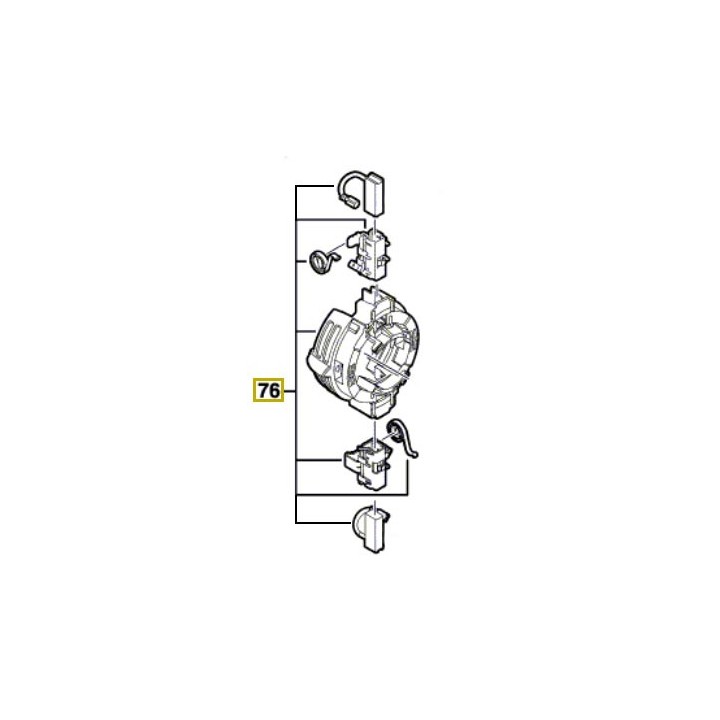 Porte charbon Bosch GSB 16 RE, GSB 19-2 RE, GSB 20-2 RE, GSB 21-2 RE