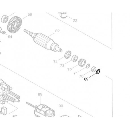 Rondelle autobloquante Makita 259039-2