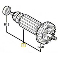 Induit Bosch PSB 15 RE, PSB 16 RE, PSB 570 RE, PSB 5-15 RE, PSB 650 RE