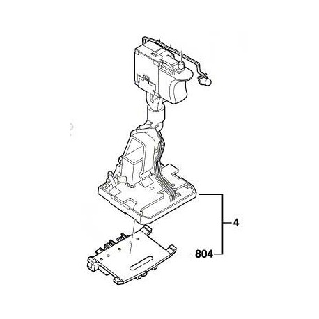 Interrupteur 1 607 233 480 Bosch GDR 18 V-LI, GDS 18 V-LI, GDX 18 V-LI