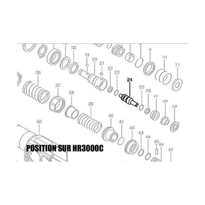 Enclume perforateur burineur Makita HR3200C HR3210FCT HR3000C HR3550C