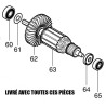Induit perforateur Makita HR2460, HR2470, HR2470T, HR2470FT