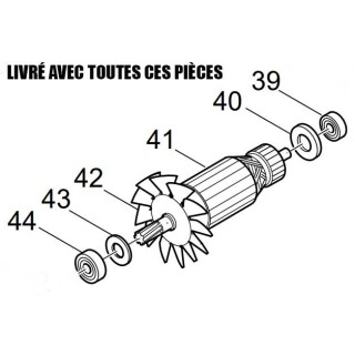 Induit tronçonneuse à métaux Makita 2414NB - 510242-3