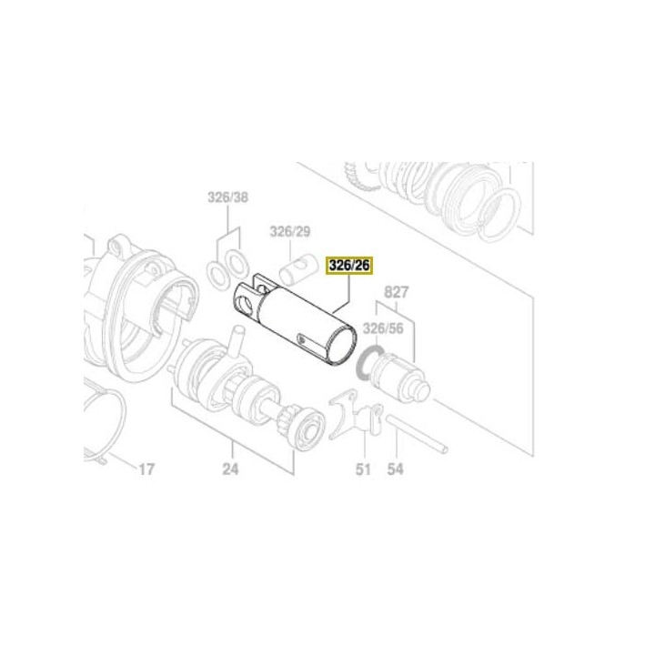 Piston de marteau 1 618 700 083 GBH 2-18 RE, GBH 36 V-LI, PBH 2500 SRE