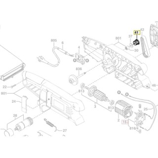 Roue à courroie dentée 2 610 387 991 ponceuse Bosch PBS 7 A, PBS 7 AE