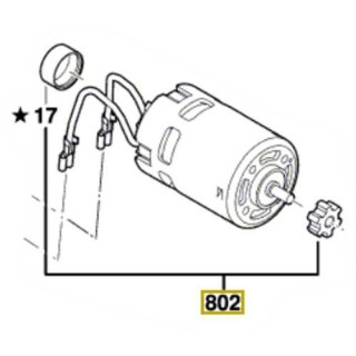 Moteur 1 617 000 6B0 Bosch GGS 18 V-LI, GWS 18 V-LI, GWS 18-125 V-LI 