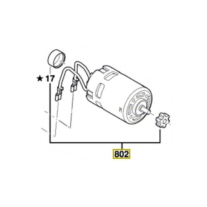 Moteur 1 617 000 6B0 Bosch GGS 18 V-LI, GWS 18 V-LI, GWS 18-125 V-LI 