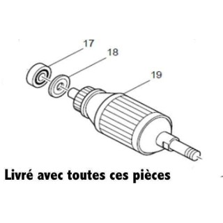 Induit 512898-8 pour le rabot Makita : 1923H