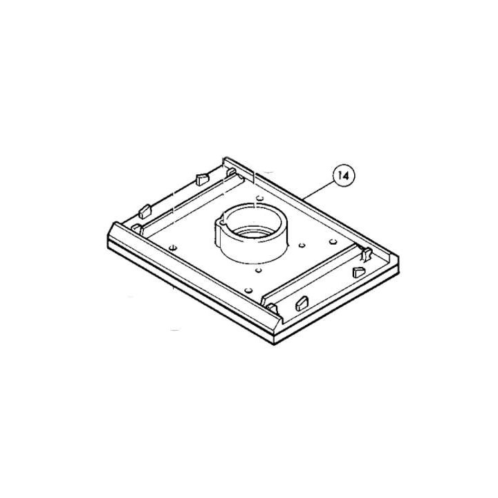 Base/Patin de ponçage 151232-3 ponceuses Makita BO4510, BO4540, M904