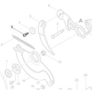 Vis 922422-3 couteau diviseur scie circulaire Makita 5103R 5143R 5903R