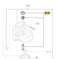 Bouton poussoir 1 617 000 6B1 Bosch : GWS 18 V-LI, GWS 18-125 V-LI