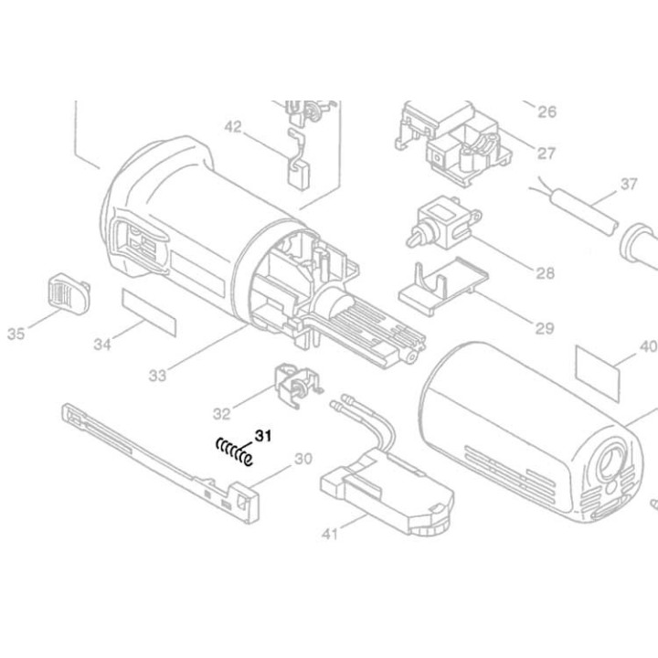 Ressort 233071-4 interrupteur Makita 9561, 9562, 9564, 9565, 9566