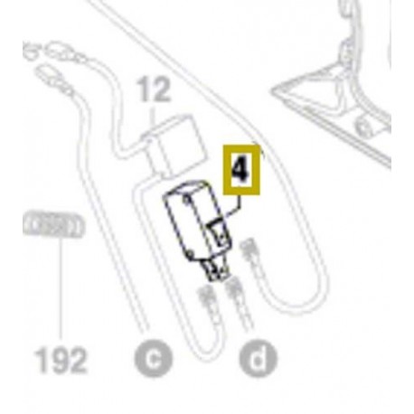 Commutateur 1 619 P03 496 scie Bosch : GCM 8 S, GCM 8 SJ, GCM 800 S