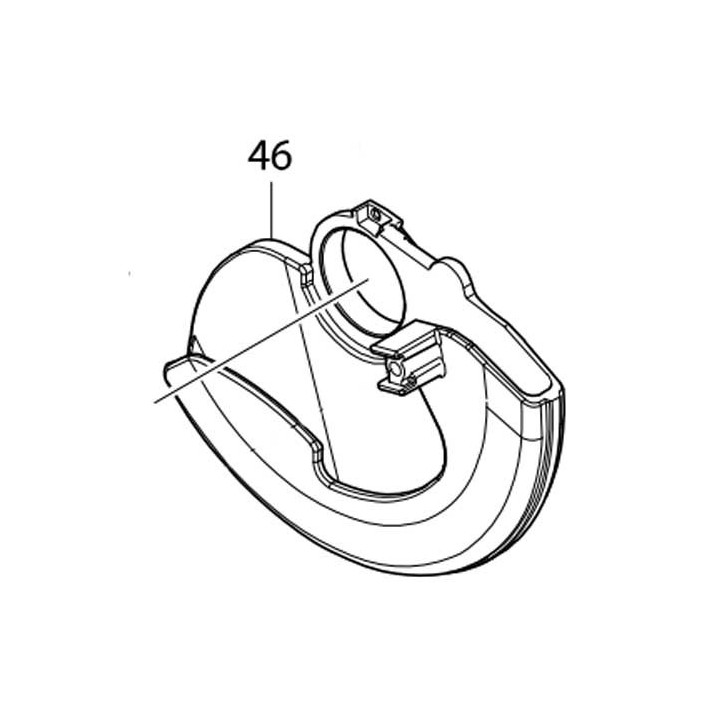 Carter de protection lame 319211-9 scie circulaire Makita DHS680