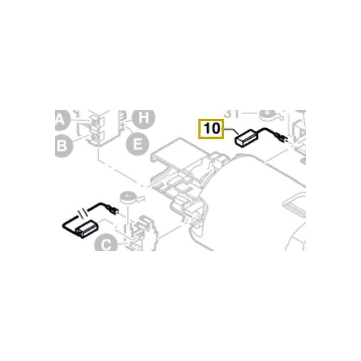 Charbon/balais 2 610 399 703 pour meuleuse skil 9340, 9345, 9445