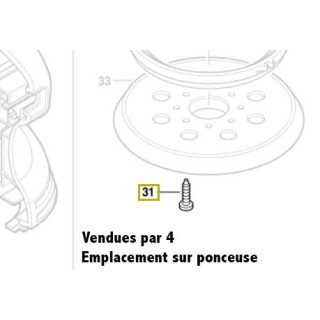 Vis a tête bombée Torx 4x12 Bosch 2 603 490 021