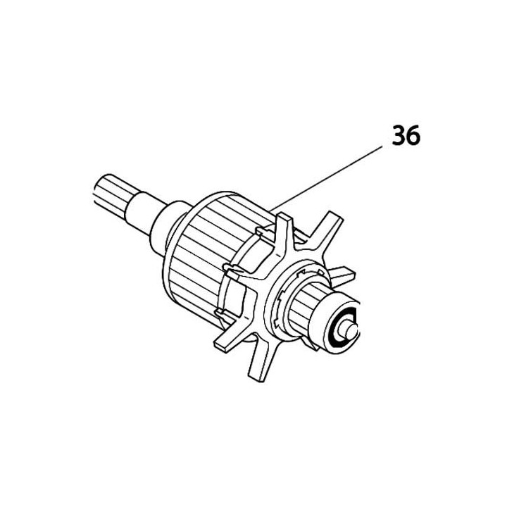Induit 619056-8 visseuse Makita 6990D, 6991D