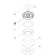 Fut d'engrenage 227387-7 pour la ponceuse Makita BO6050