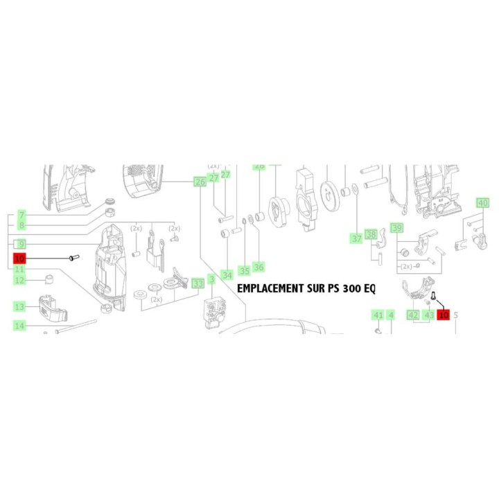 Vis à tête bombée M4 x 12 Festool 228509
