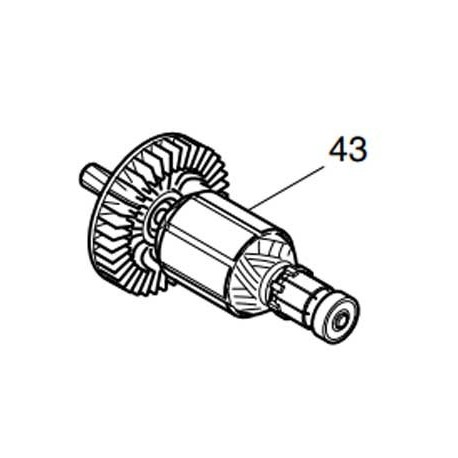 Induit 619206-5 pour scie sauteuse Makita BJV180, DJV180