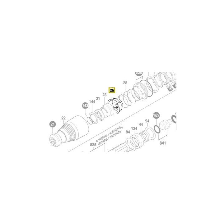 Disque de commande Bosch 1 610 290 076 pour GBH 5-40 DE, GBH 5-40 DCE, GSH 5 E, GSH 5 CE