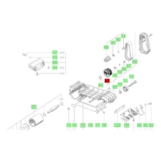 Grande poulie 731967 ponceuse Festool BS 75, BS 75 E, BS 75 ESR
