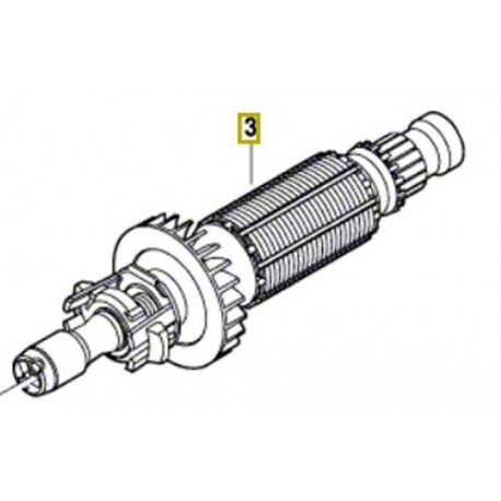 Induit 2 610 021 231 pour outil Dremel 4200 (F 013 420 045)