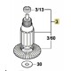 Induit 2 604 011 434 ponceuse Bosch GEX 125-150 AVE