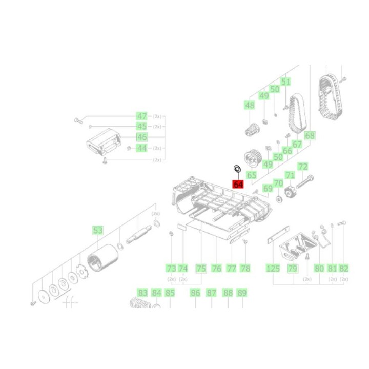 Rondelle support 514527 ponceuse à bande Festool BS 75