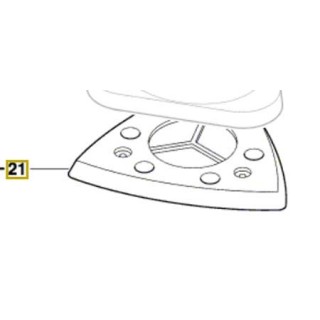 Plateau de ponçage 2 610 392 652 ponceuse delta Skil 7110, 7115