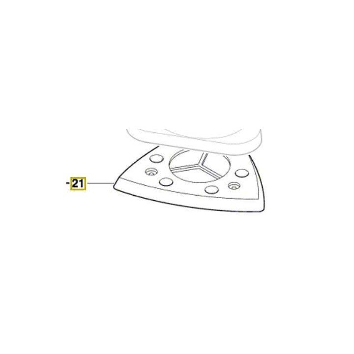 Plateau de ponçage 2 610 392 652 ponceuse delta Skil 7110, 7115