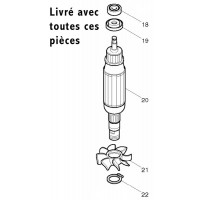 Induit 517619-3 affleureuse Makita 3708FC