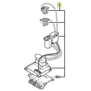 Interrupteur/portes-charbons 1 607 233 567 scie sabre Bosch GSA 18 V-LI