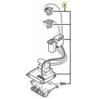 Interrupteur/portes-charbons 1 607 233 567 scie sabre Bosch GSA 18 V-LI