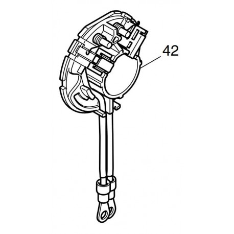 Porte charbons 638434-3 pour visseuse à choc Makita BTS130