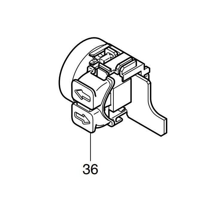Interrupteur 638470-9 pour tournevis Makita TD020D