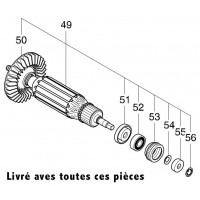 Induit 513443-2 ponceuse orbitale Makita BO6050