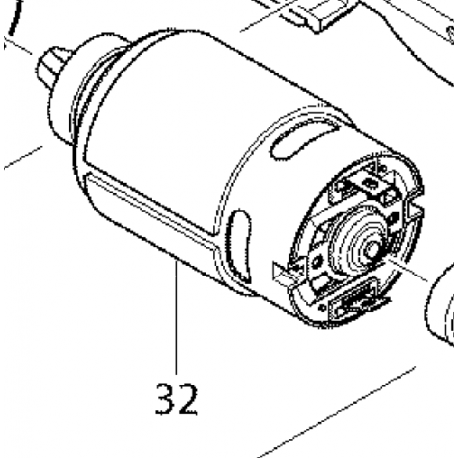 Moteur 629914-0 pour scie récipro Makita JR100D