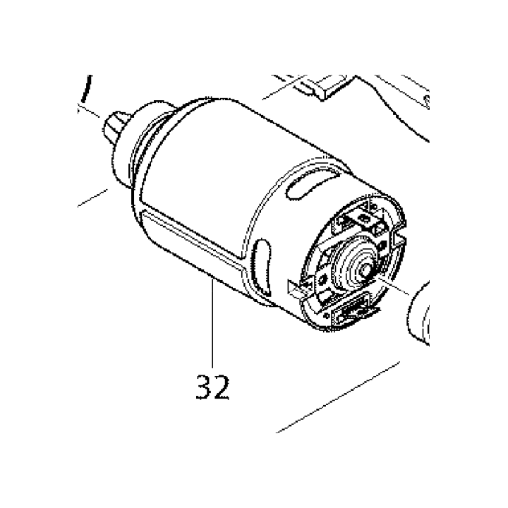 Moteur 629914-0 pour scie récipro Makita JR100D